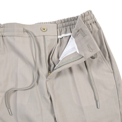 SALE｜BERWICH “SHORT SPIAGGIA” ストレッチウール ノータックショーツ グレー(stone) 48 | GUARDAROBA MILANO OFFICIAL STORE