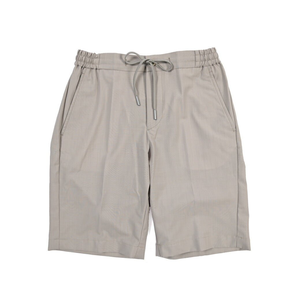 SALE｜BERWICH “SHORT SPIAGGIA” ストレッチウール ノータックショーツ グレー(stone) 48 | GUARDAROBA MILANO OFFICIAL STORE