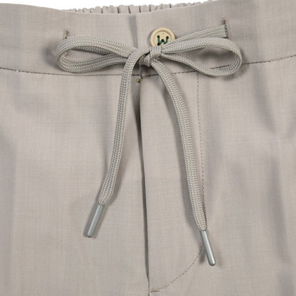 SALE｜BERWICH “SHORT SPIAGGIA” ストレッチウール ノータックショーツ グレー(stone) 48 | GUARDAROBA MILANO OFFICIAL STORE