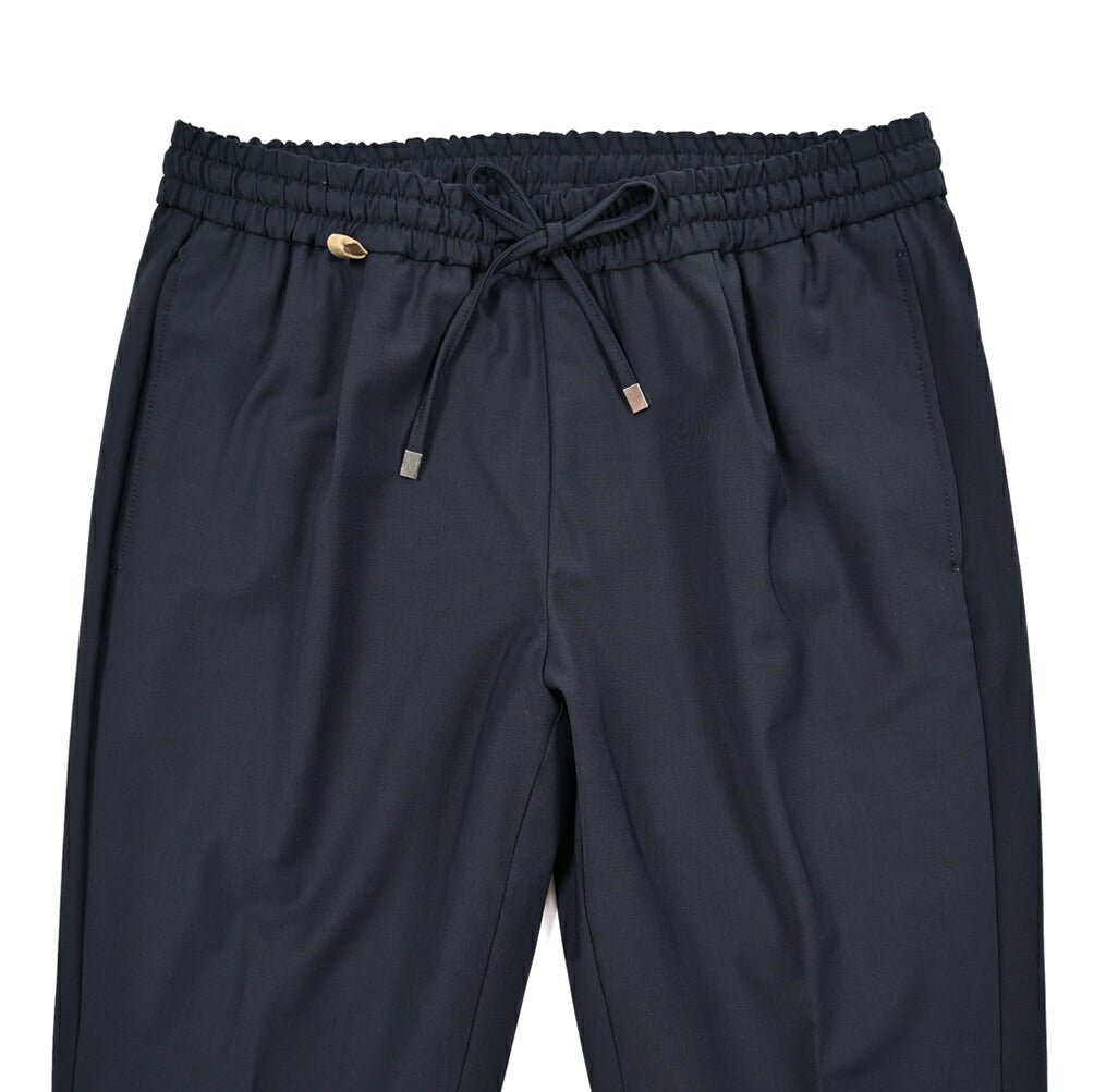 SALE｜BERWICH "SPIAGGIA 1P SPORT" ストレッチウール ワンタックジョガーパンツ(裾ジップ)｜424955 - 46｜GUARDAROBA MILANO OFFICIAL STORE