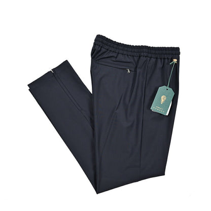 SALE｜BERWICH "SPIAGGIA 1P SPORT" ストレッチウール ワンタックジョガーパンツ(裾ジップ)｜424955 - 46｜GUARDAROBA MILANO OFFICIAL STORE
