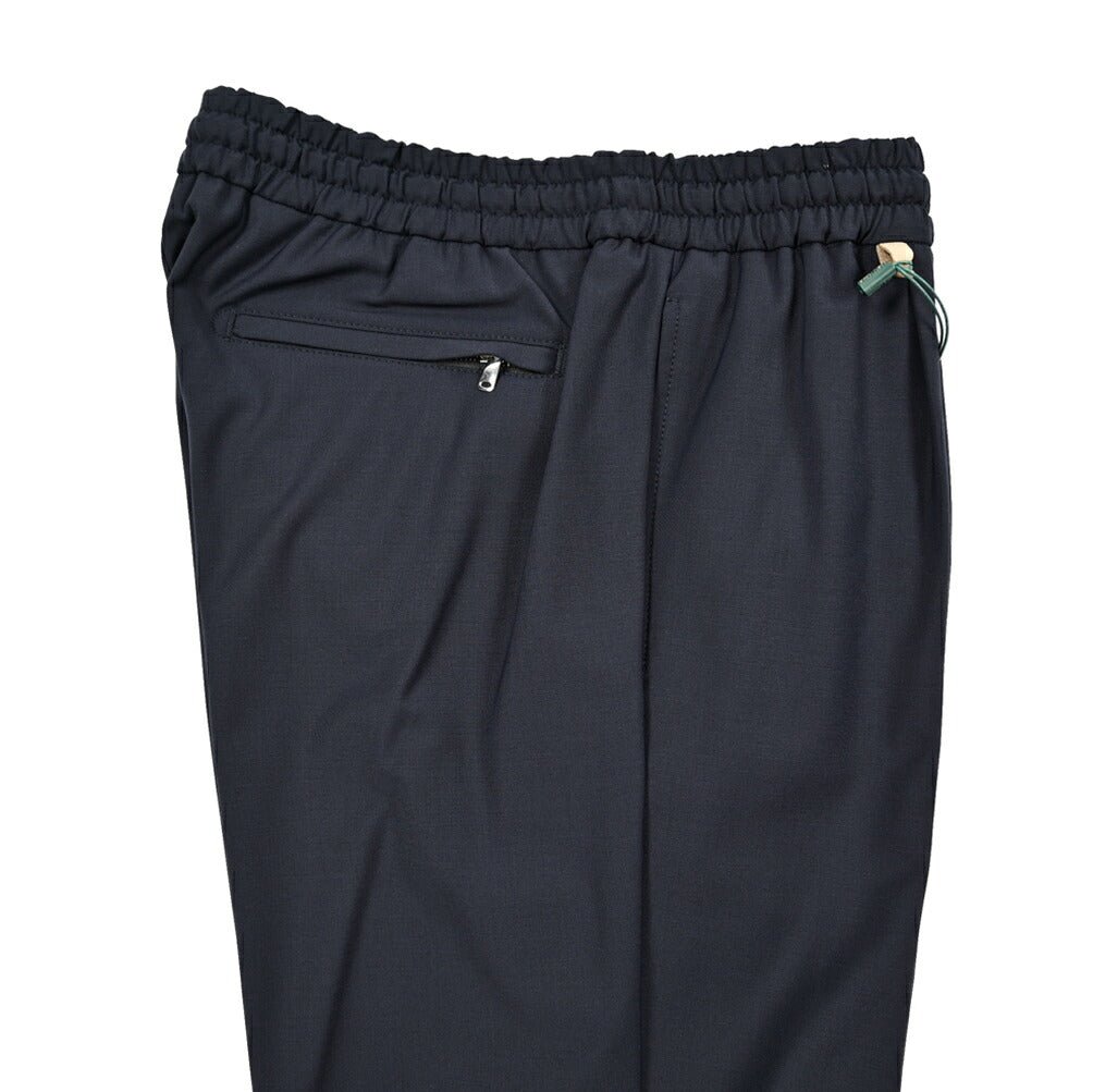 SALE｜BERWICH "SPIAGGIA 1P SPORT" ストレッチウール ワンタックジョガーパンツ(裾ジップ)｜424955 - 46｜GUARDAROBA MILANO OFFICIAL STORE