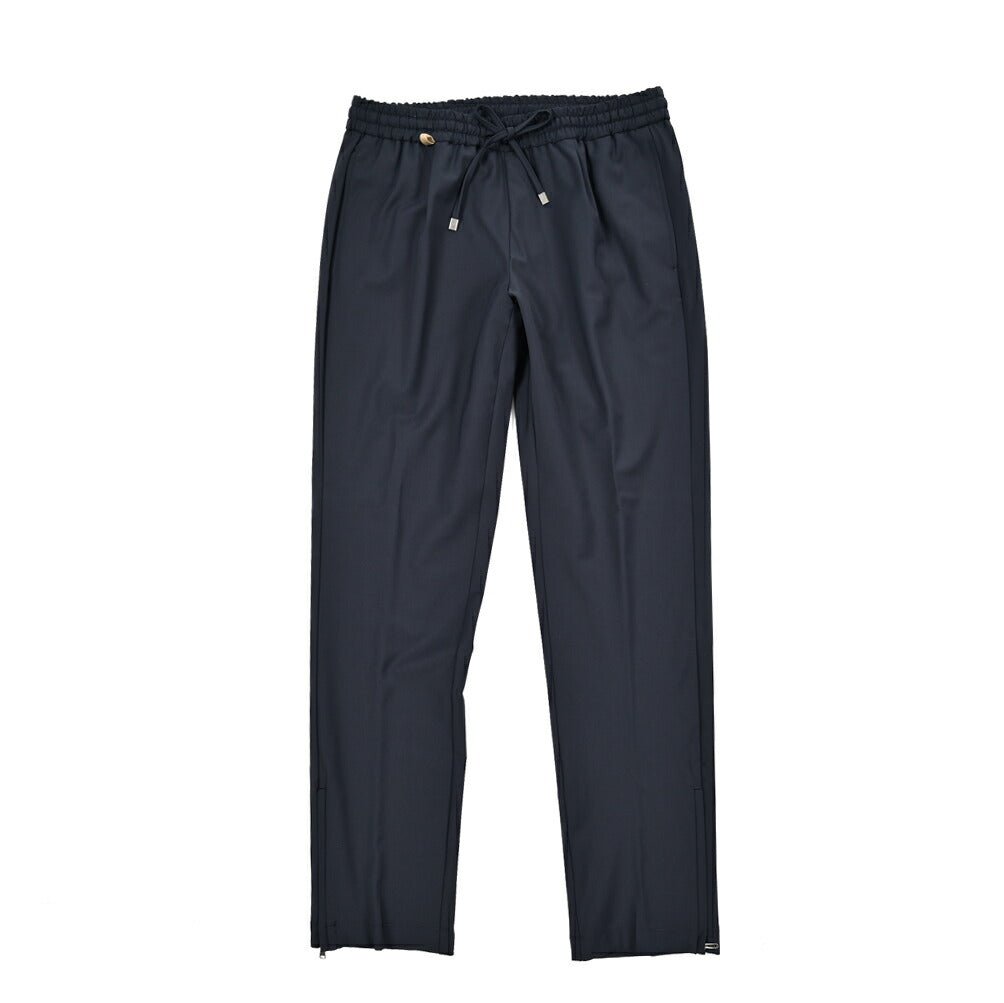 SALE｜BERWICH "SPIAGGIA 1P SPORT" ストレッチウール ワンタックジョガーパンツ(裾ジップ)｜424955 - 46｜GUARDAROBA MILANO OFFICIAL STORE