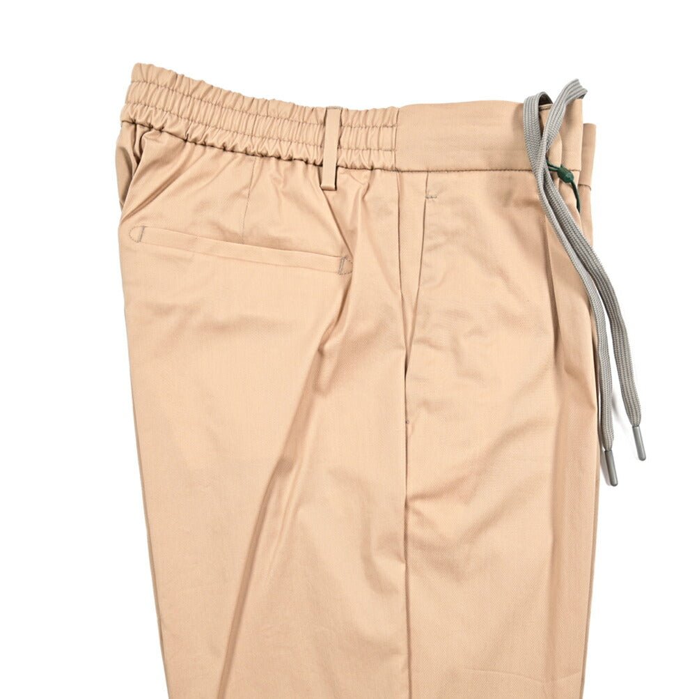 SALE｜BERWICH "SPIAGGIA" ストレッチコットン ドローコード付きイージーパンツ｜425291 - 46｜GUARDAROBA MILANO OFFICIAL STORE