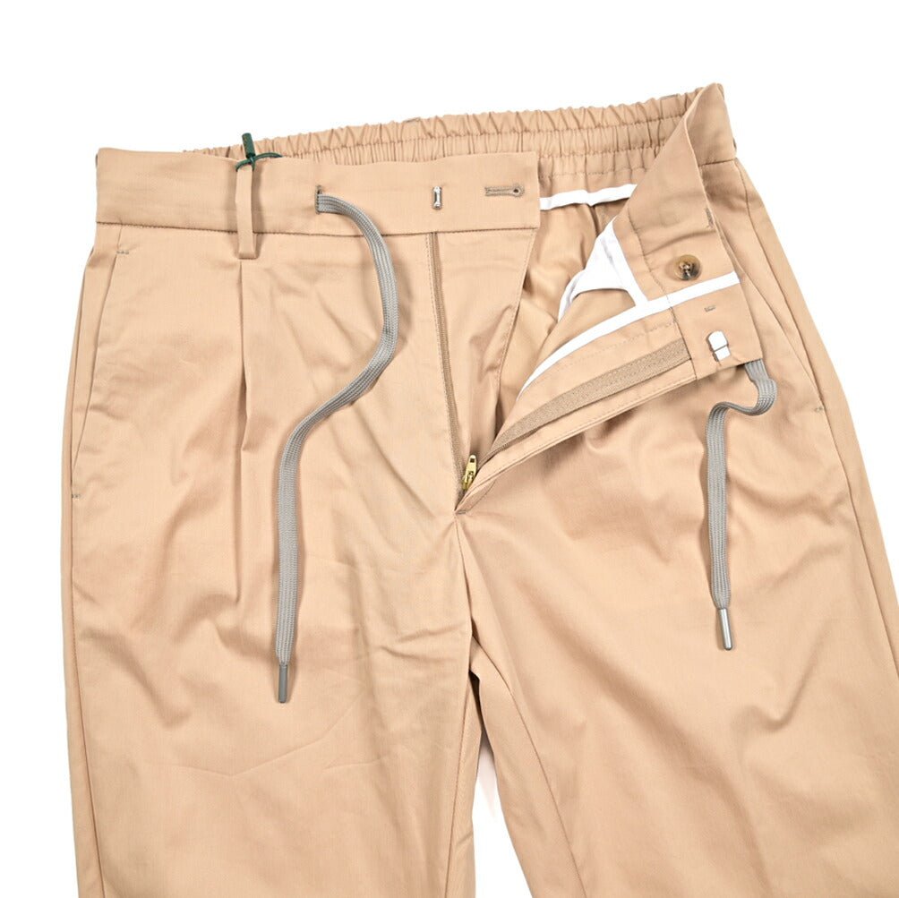 SALE｜BERWICH "SPIAGGIA" ストレッチコットン ドローコード付きイージーパンツ｜425291 - 46｜GUARDAROBA MILANO OFFICIAL STORE