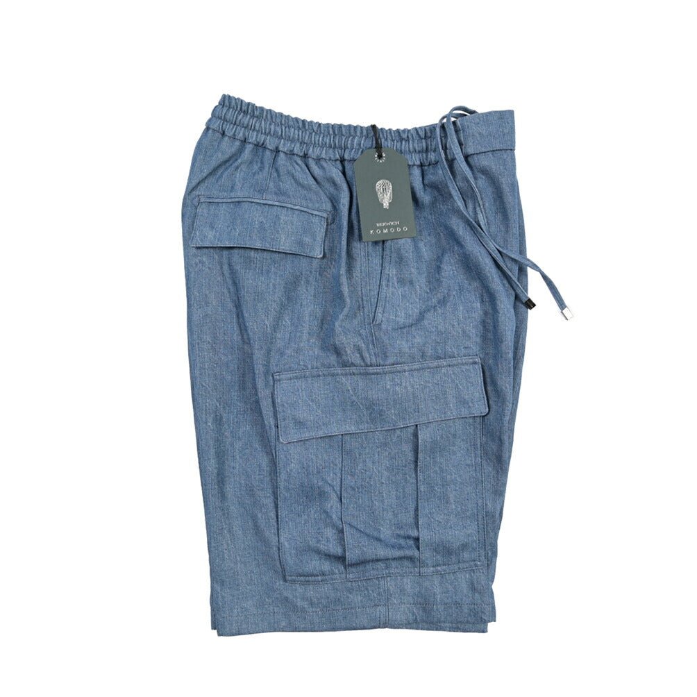 SALE｜BERWICH “WIDE SPIAGGIA JSH” リヨセル100% デニムショーツ ブルー(indigo) 50 | GUARDAROBA MILANO OFFICIAL STORE