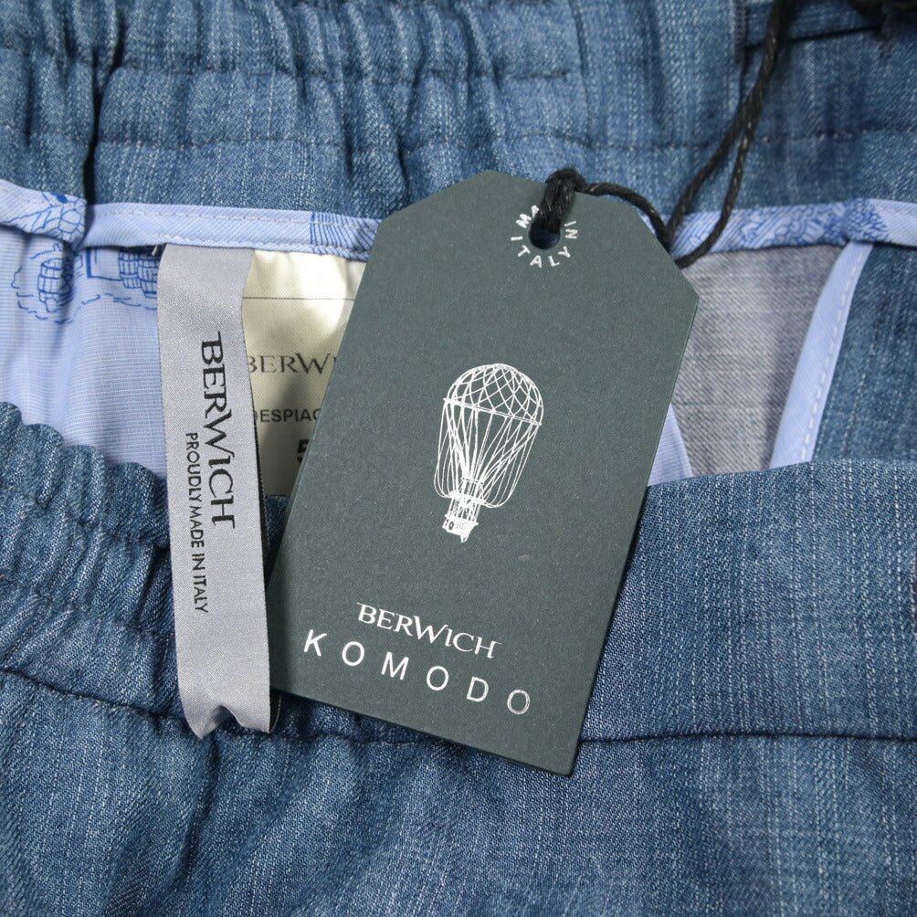 SALE｜BERWICH “WIDE SPIAGGIA JSH” リヨセル100% デニムショーツ ブルー(indigo) 50 | GUARDAROBA MILANO OFFICIAL STORE