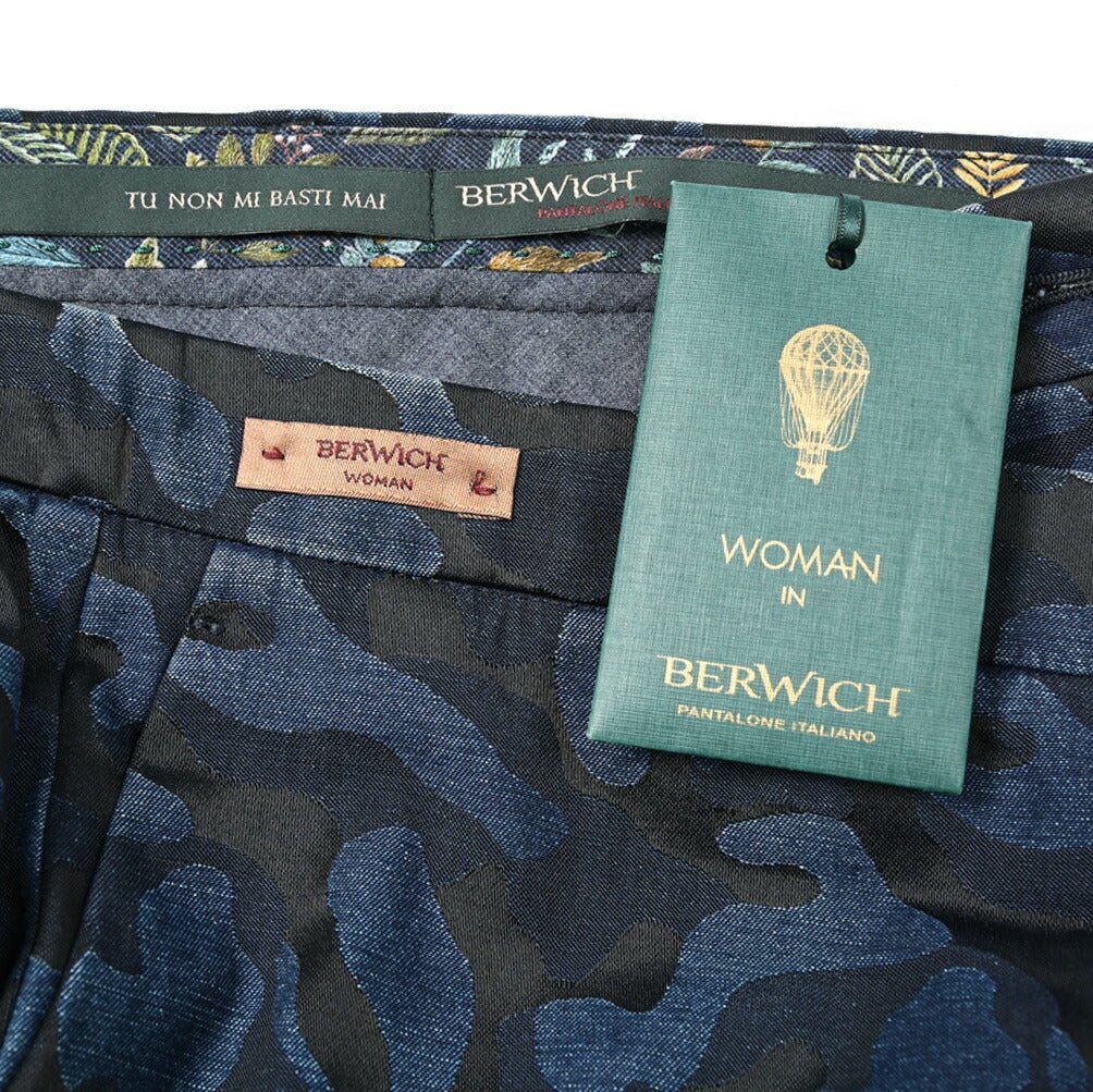 SALE｜《レディース》BERWICH WOMAN CHICCA ノータックジャガードパンツ｜GUARDAROBA MILANO OFFICIAL STORE