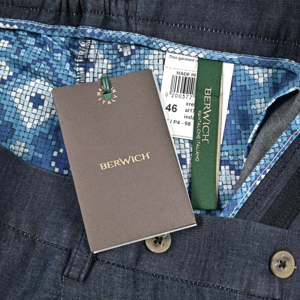 SALE｜BERWICH "XRETRO" ライトオンスデニム ワンタックスラックス｜425281 - 46｜GUARDAROBA MILANO OFFICIAL STORE