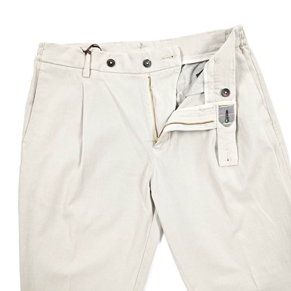 SALE｜BERWICH "XRETRO" ストレッチコットン ワンタックパンツ｜425371 - 46｜GUARDAROBA MILANO OFFICIAL STORE