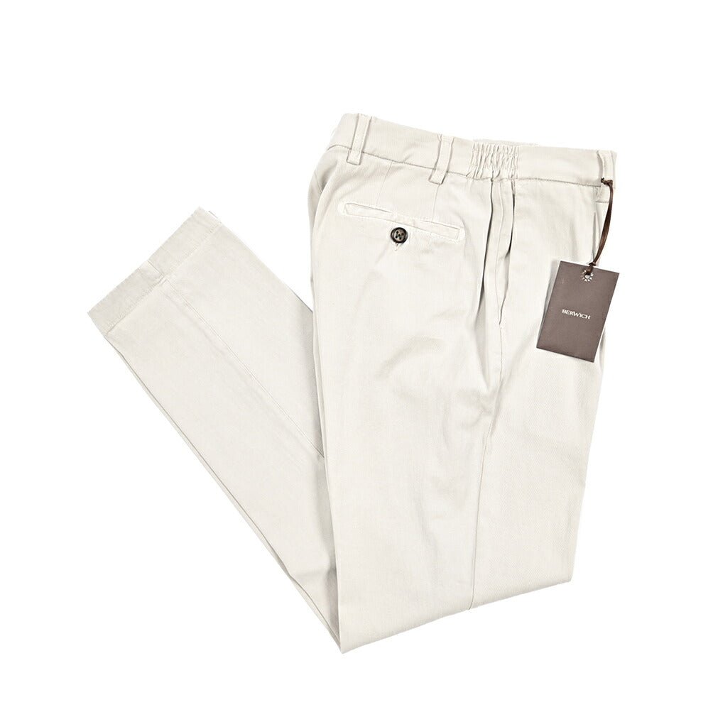 SALE｜BERWICH "XRETRO" ストレッチコットン ワンタックパンツ｜425371 - 46｜GUARDAROBA MILANO OFFICIAL STORE