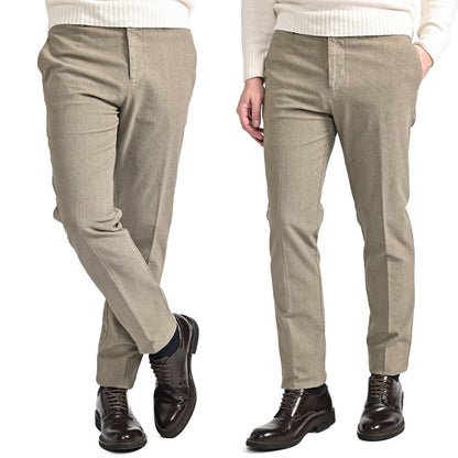 SALE｜BERWICH "YRETRO - GD" ストレッチコットン ノータックヘリンボーンパンツ｜433127-46｜GUARDAROBA MILANO OFFICIAL STORE