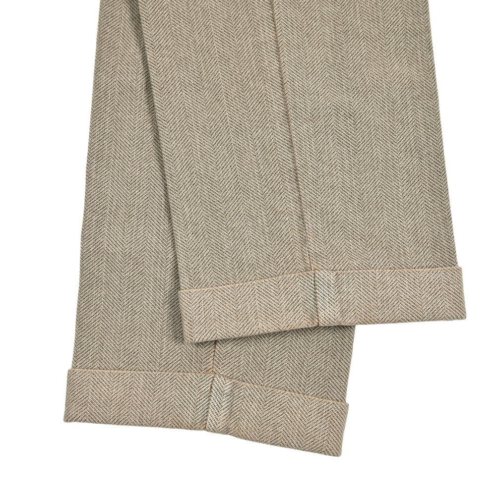 SALE｜BERWICH "YRETRO - GD" ストレッチコットン ノータックヘリンボーンパンツ｜433127-46｜GUARDAROBA MILANO OFFICIAL STORE