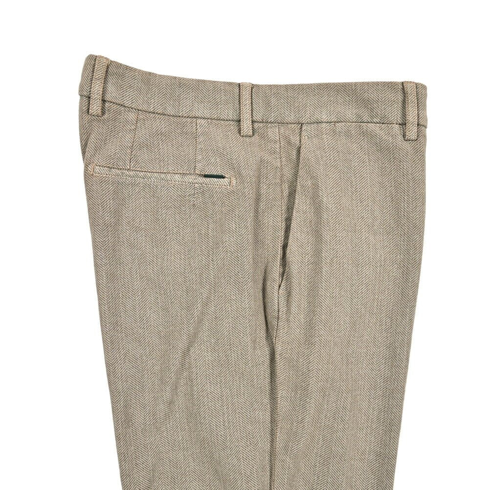 SALE｜BERWICH "YRETRO - GD" ストレッチコットン ノータックヘリンボーンパンツ｜433127-46｜GUARDAROBA MILANO OFFICIAL STORE