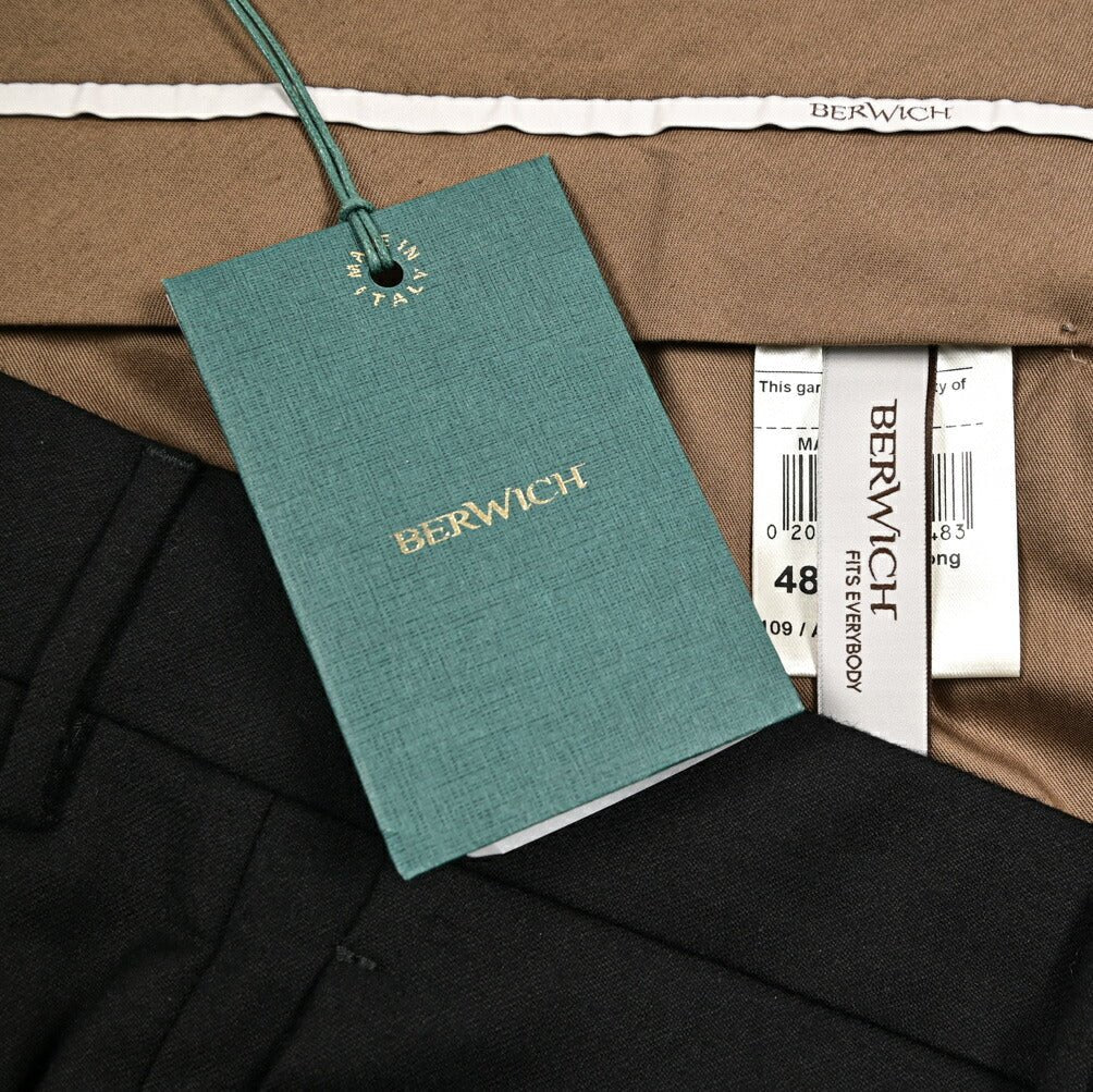 SALE｜BERWICH "YRETRO LONG" ヴァージンウール100% ノータックスラックス｜433742-46｜GUARDAROBA MILANO OFFICIAL STORE