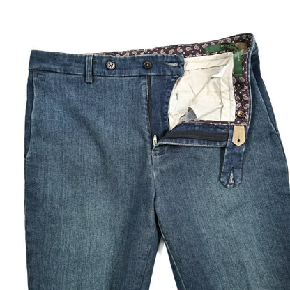 SALE｜BERWICH "YRETRO LONG" ストレッチコットン ノータックデニムスラックス デニスラ｜433349-46｜GUARDAROBA MILANO OFFICIAL STORE