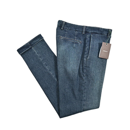 SALE｜BERWICH "YRETRO LONG" ストレッチコットン ノータックデニムスラックス デニスラ｜433349-46｜GUARDAROBA MILANO OFFICIAL STORE