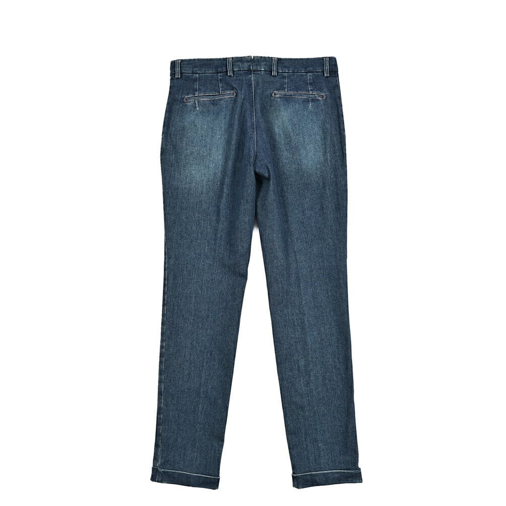 SALE｜BERWICH "YRETRO LONG" ストレッチコットン ノータックデニムスラックス デニスラ｜433349-46｜GUARDAROBA MILANO OFFICIAL STORE