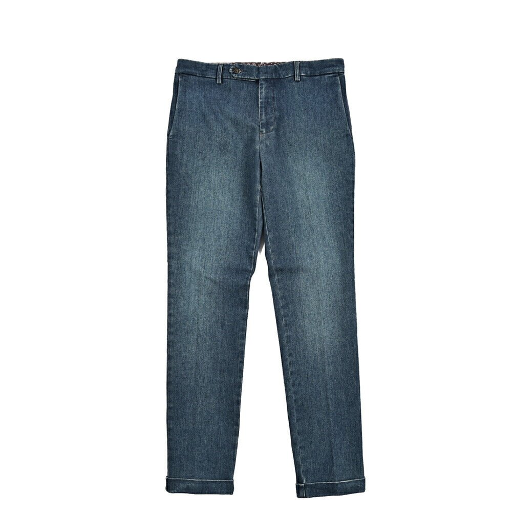 SALE｜BERWICH "YRETRO LONG" ストレッチコットン ノータックデニムスラックス デニスラ｜433349-46｜GUARDAROBA MILANO OFFICIAL STORE