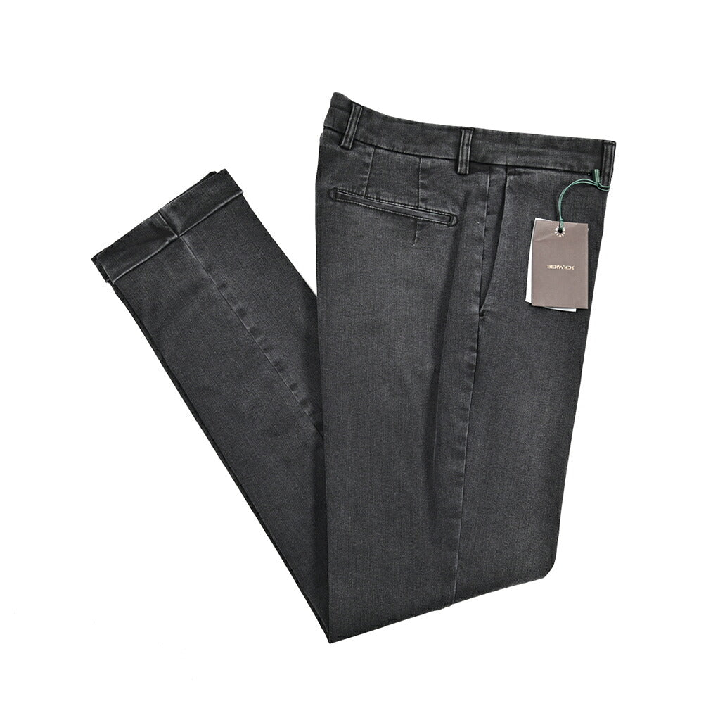 SALE｜BERWICH "YRETRO LONG" ストレッチコットン ノータックデニムスラックス デニスラ｜433355-46｜GUARDAROBA MILANO OFFICIAL STORE