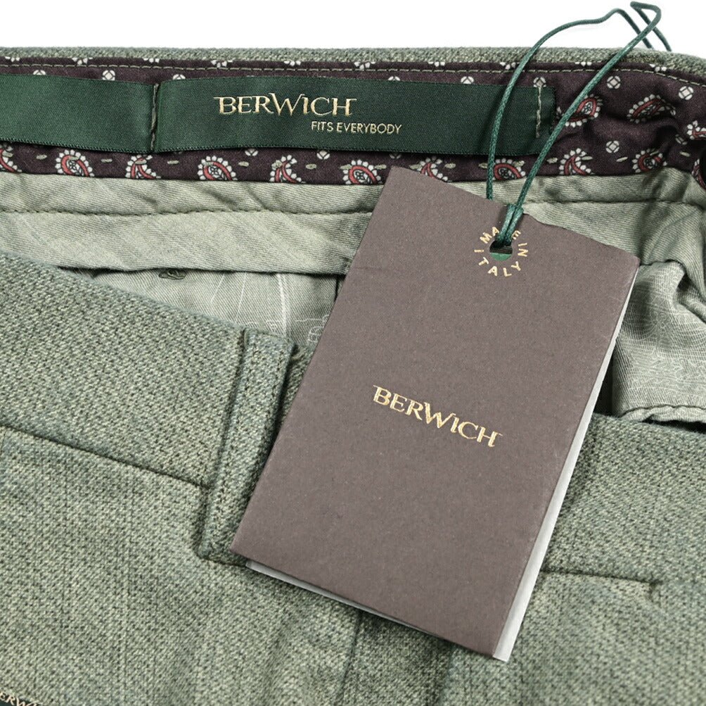 SALE｜BERWICH "YRETRO LONG - GD" ストレッチコットン ノータックパンツ｜433171-46｜GUARDAROBA MILANO OFFICIAL STORE