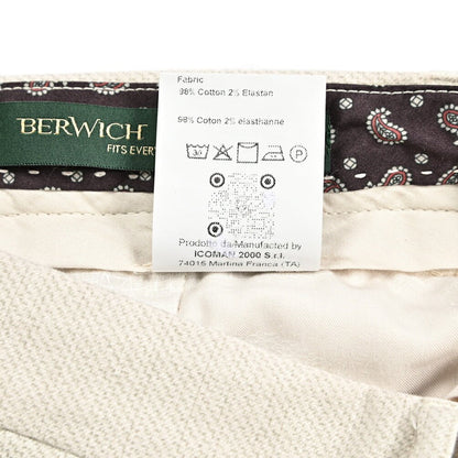 SALE｜BERWICH "YRETRO LONG - GD" ストレッチコットン ノータックパンツ｜433200-46｜GUARDAROBA MILANO OFFICIAL STORE