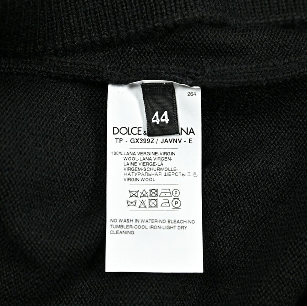 SALE｜DOLCE & GABBANA ヴァージンウール100% クルーネックニットセーター｜415983 - 44｜GUARDAROBA MILANO OFFICIAL STORE