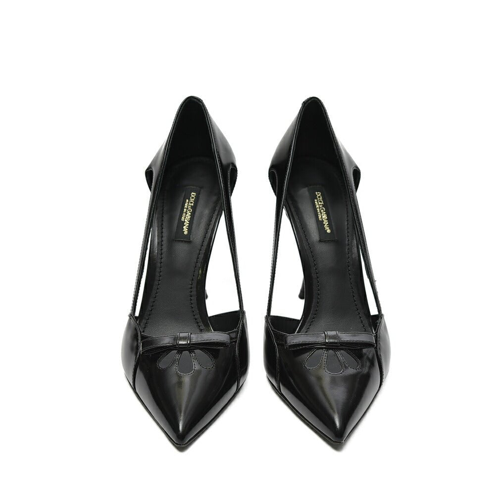SALE｜《レディース》DOLCE & GABBANA シャイニーカーフスキン セミセパレートパンプス(ピンヒール)｜415881｜GUARDAROBA MILANO OFFICIAL STORE