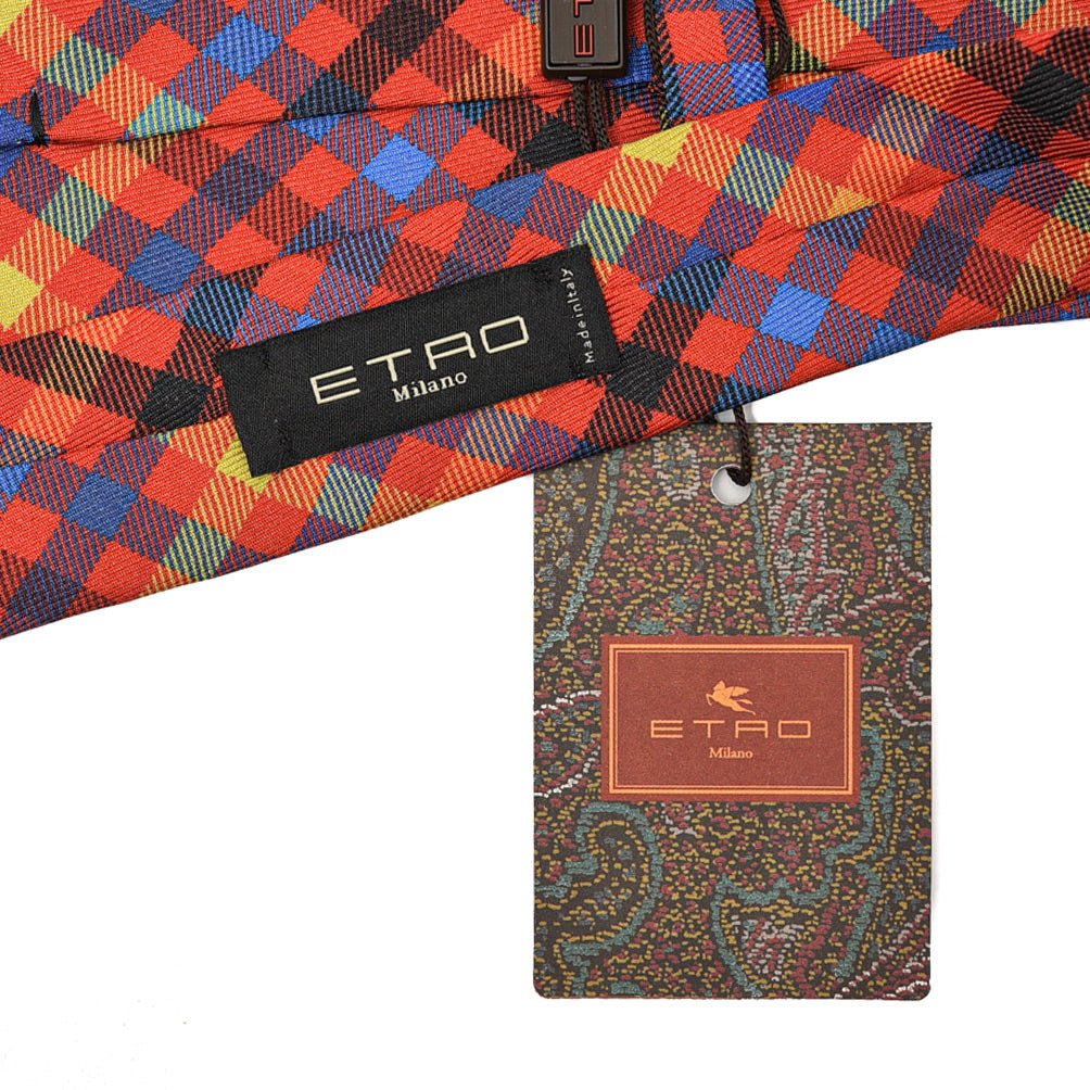 SALE｜ETRO シルク100% チェックネクタイ