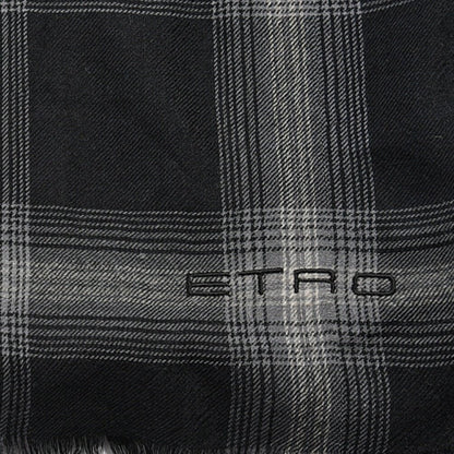 SALE｜ETROカシミヤシルク チェック柄ストール｜GUARDAROBA MILANO OFFICIAL STORE