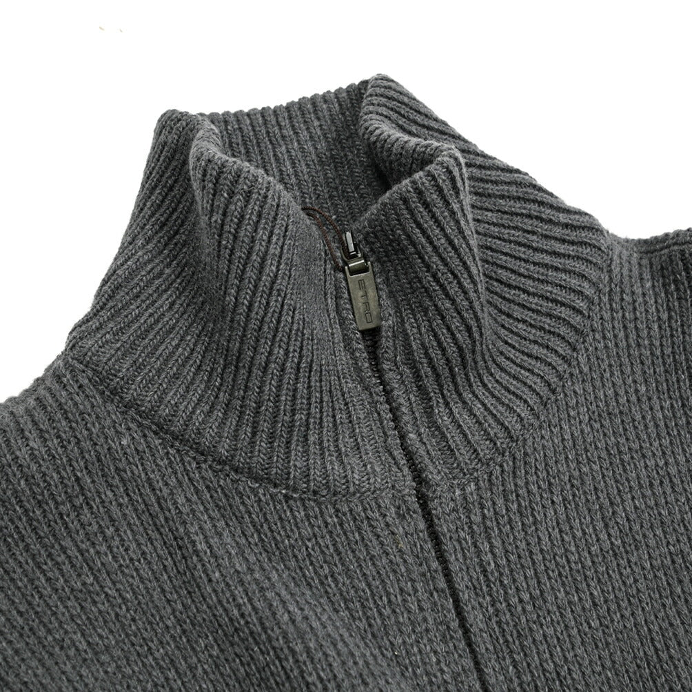 SALE｜ETRO ウールカシミヤアンゴラ ジップアップニットカーディガン｜406953｜GUARDAROBA MILANO OFFICIAL STORE