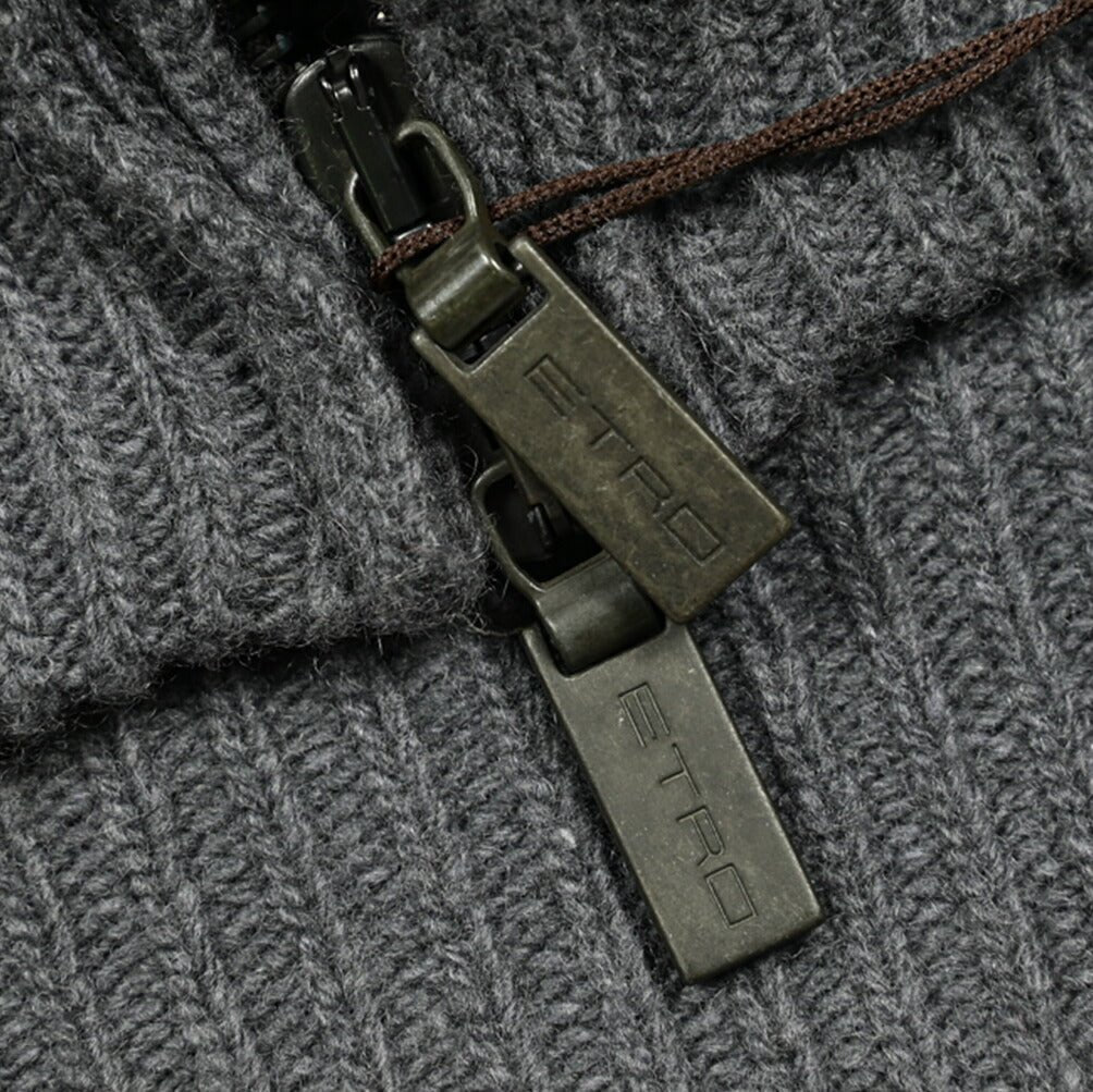 SALE｜ETRO ウールカシミヤアンゴラ ジップアップニットカーディガン｜406953｜GUARDAROBA MILANO OFFICIAL STORE