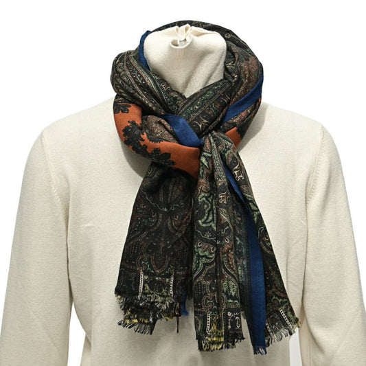 SALE｜ETRO カシミヤシルク ペイズリー柄ストール｜407141｜GUARDAROBA MILANO OFFICIAL STORE