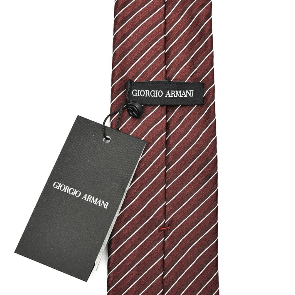 SALE｜GIORGIO ARMANI シルク100% レジメンタルネクタイ｜GUARDAROBA MILANO OFFICIAL STORE