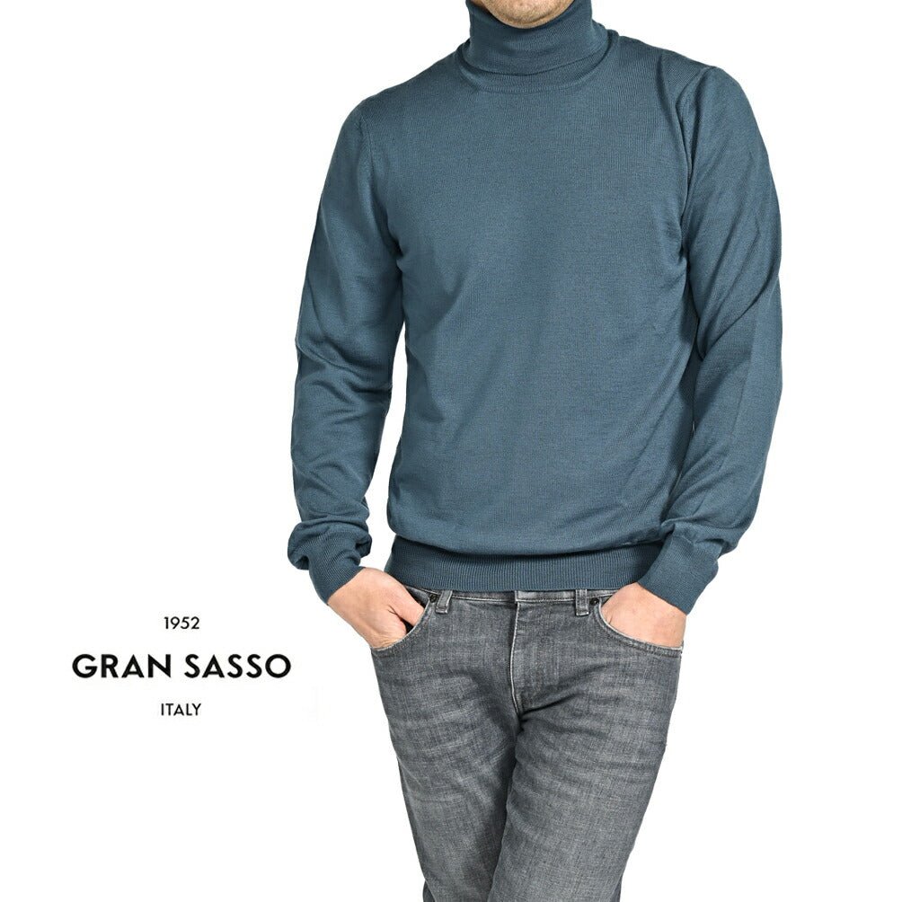 SALE｜GRAN SASSO ヴァージンウール100% タートルネックニットセーター｜GUARDAROBA MILANO OFFICIAL STORE