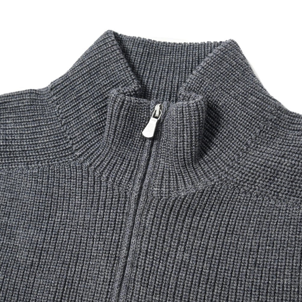 SALE｜GRAN SASSO ヴァージンウール100% ハーフジップミドルゲージニットセーター｜399721-B-46｜GUARDAROBA MILANO OFFICIAL STORE