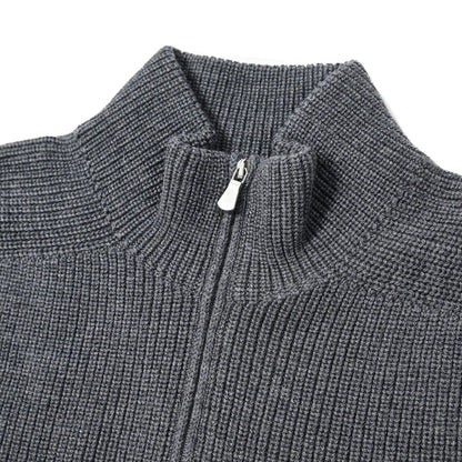 SALE｜GRAN SASSO ヴァージンウール100% ハーフジップミドルゲージニットセーター｜399721-B-46｜GUARDAROBA MILANO OFFICIAL STORE