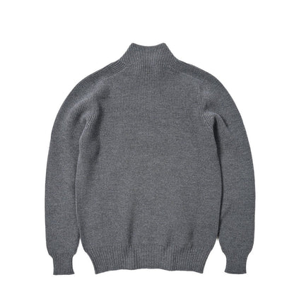 SALE｜GRAN SASSO ヴァージンウール100% ハーフジップミドルゲージニットセーター｜399721-B-46｜GUARDAROBA MILANO OFFICIAL STORE