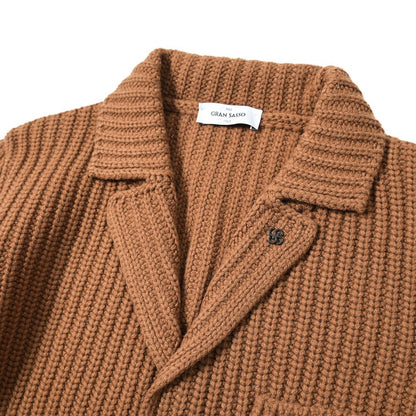 SALE｜GRAN SASSO ヴァージンウール100% 3Bシングルニットジャケット｜399528-B-50｜GUARDAROBA MILANO OFFICIAL STORE