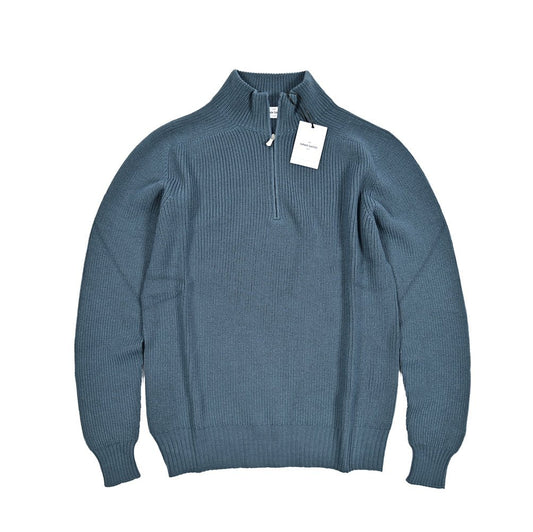 SALE｜GRAN SASSO ヴァージンウール100% ハーフジップミドルゲージニットセーター｜414008-A-50｜GUARDAROBA MILANO OFFICIAL STORE