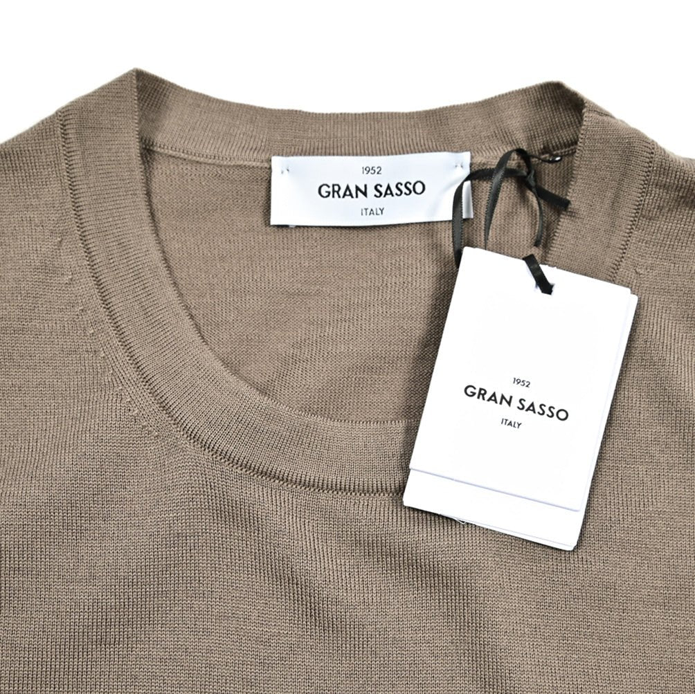 SALE｜GRAN SASSO ヴァージンウール100% クルーネックニットセーター｜422910 - 46｜GUARDAROBA MILANO OFFICIAL STORE