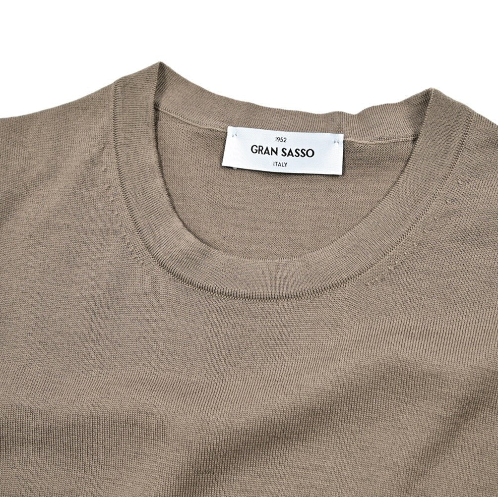 SALE｜GRAN SASSO ヴァージンウール100% クルーネックニットセーター｜422910 - 46｜GUARDAROBA MILANO OFFICIAL STORE