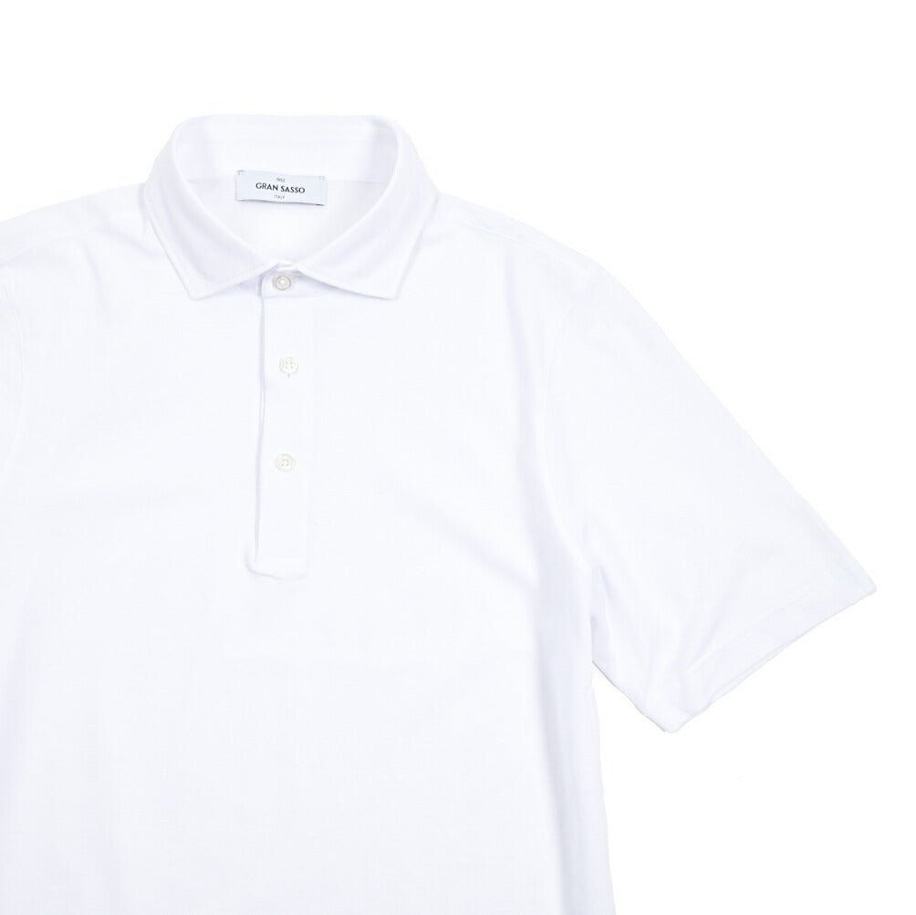 SALE｜GRAN SASSO グランサッソ / コットン100% 鹿の子ポロシャツ