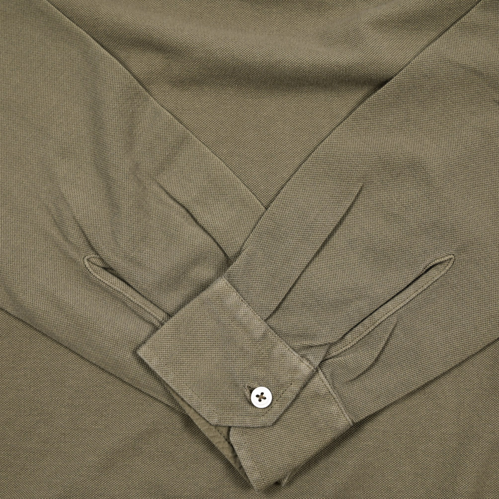 SALE｜GRAN SASSO コットン100% 長袖鹿の子ポロシャツ｜425781｜GUARDAROBA MILANO OFFICIAL STORE