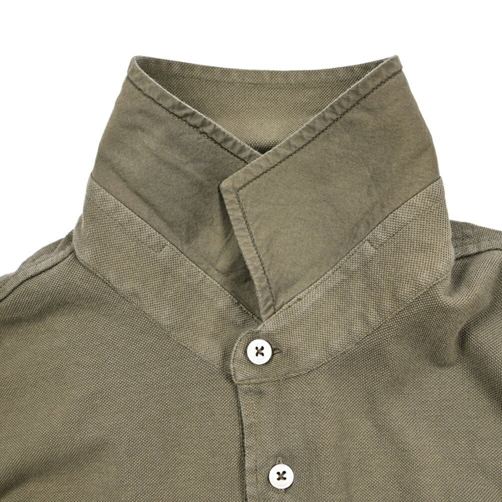 SALE｜GRAN SASSO コットン100% 長袖鹿の子ポロシャツ｜425781｜GUARDAROBA MILANO OFFICIAL STORE