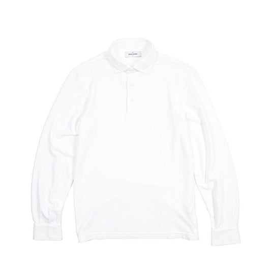 SALE｜GRAN SASSO コットン100% 長袖鹿の子ポロシャツ｜425785 - 48｜GUARDAROBA MILANO OFFICIAL STORE