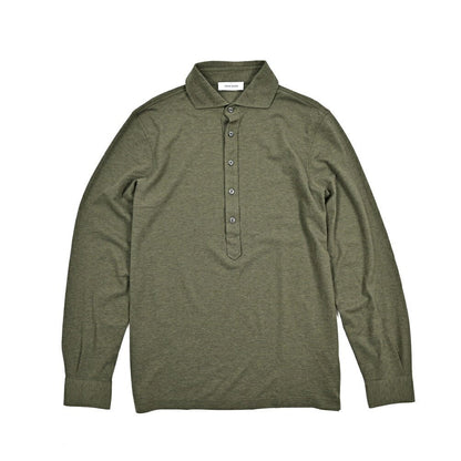 SALE｜GRAN SASSO コットン100% 長袖ジャージーポロシャツ｜425788｜GUARDAROBA MILANO OFFICIAL STORE
