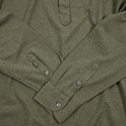 SALE｜GRAN SASSO コットン100% 長袖ジャージーポロシャツ｜425788｜GUARDAROBA MILANO OFFICIAL STORE