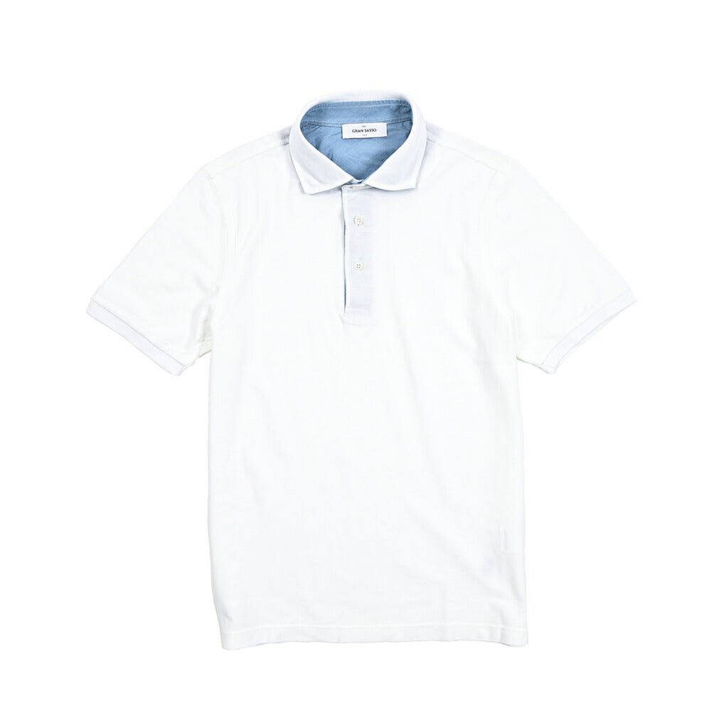 SALE｜GRAN SASSO グランサッソ / リネン100% スキッパーカラー