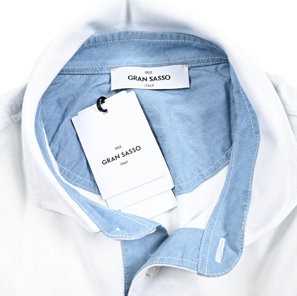 SALE｜GRAN SASSO コットン100% 鹿の子ポロシャツ｜425792 - 48｜GUARDAROBA MILANO OFFICIAL STORE